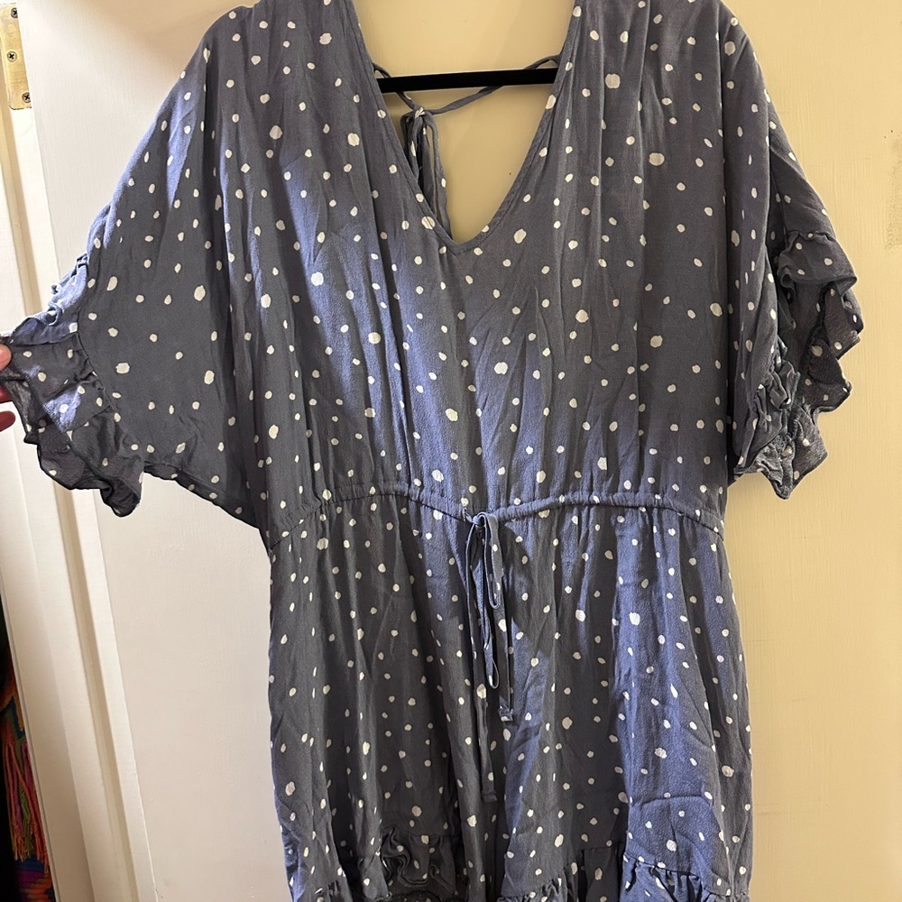 Blue Polka Dot Dress